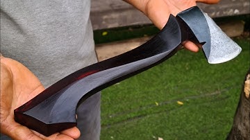 Axe Art | Transforming an old rusty axe into a beautiful axe! Woodworking Art