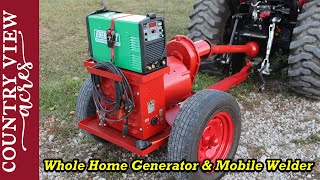 Restoring a Tractor PTO Powered Generator.  Now it's a Mobile Welder and Whole Home Generator