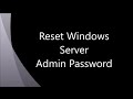 How to reset windows administrator password