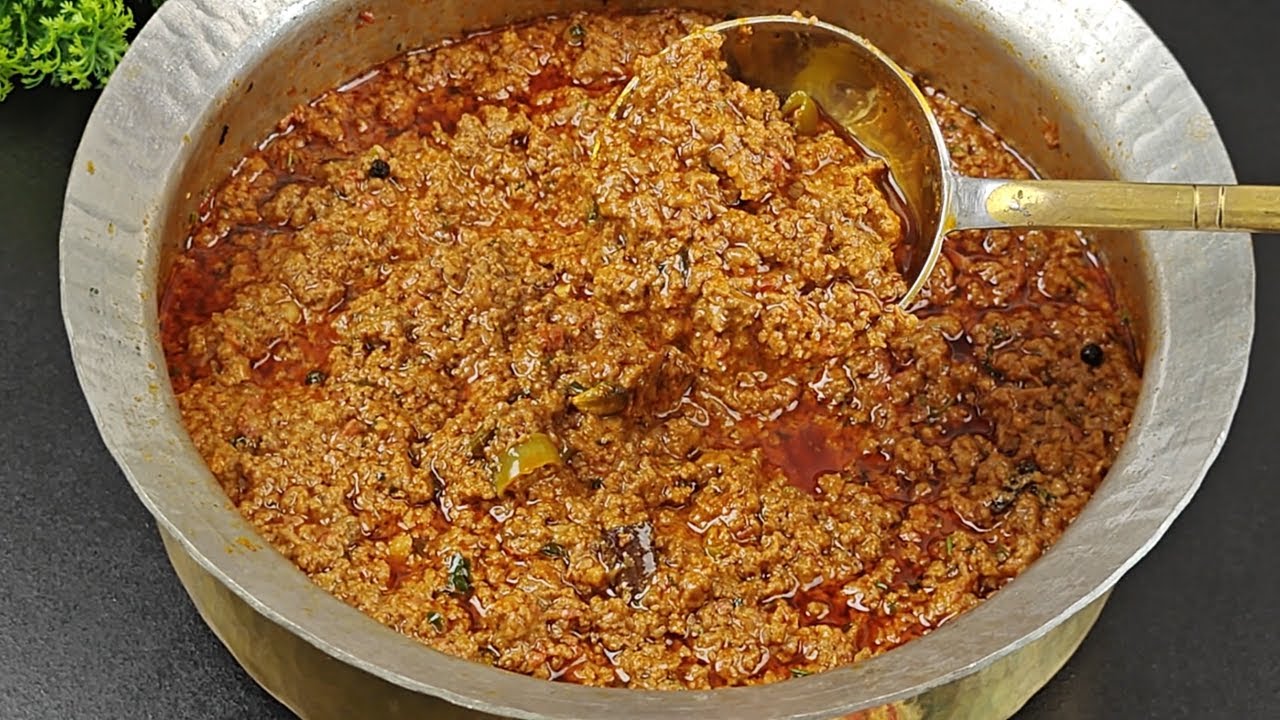 Tandoori Keema Masala | Smoky Flavoured Mutton Keema Masala Recipe