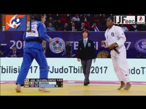 Judo Grand Prix Tbilisi 2017 Final -63kg GWEND Edwige (ITA) vs. KRSSAKOVA Magdalena (AUT)