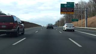 Interstate 95 - Virginia (Exits 160 to 150) southbound (Local Lanes)