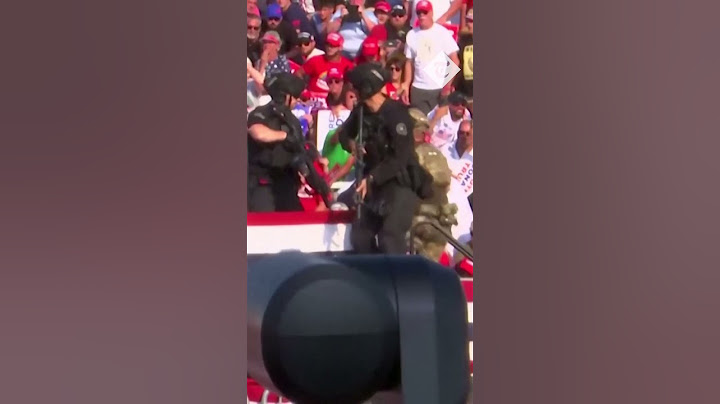 Moment Donald Trump is shot at Pennsylvania rally
