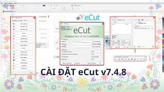 eCut 7.4 Full Installtion For CorelDRAW X3-2024 || Dinhduc Software