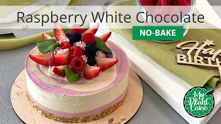 HOW TO MAKE Zebra Cake | Vegan Raspberry White Chocolate Cake Glutenfree and Healthy