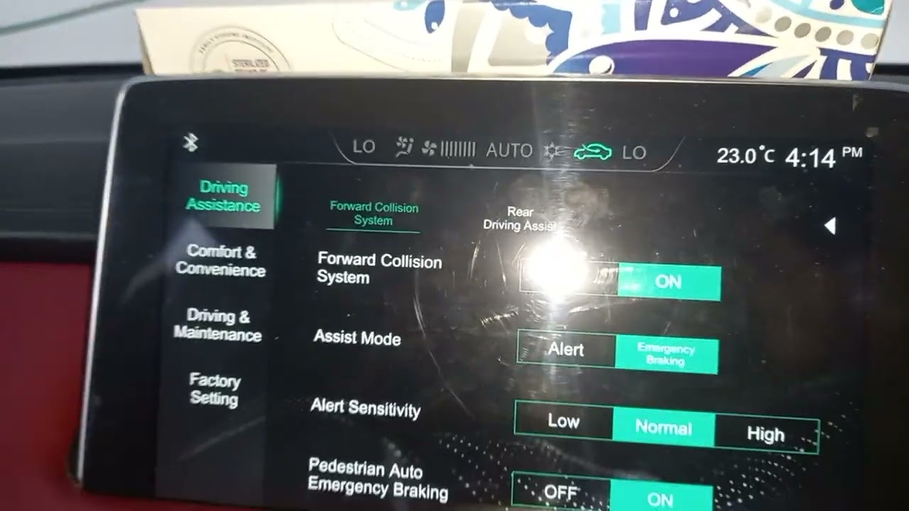 Mg HS ka emergency braking system / forward collision kesy band kryn