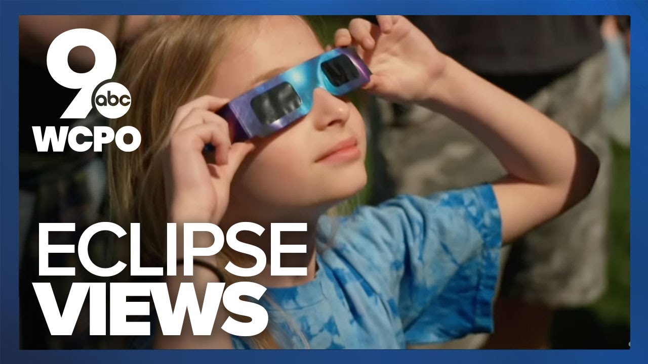Views from the total solar eclipse in Ohio, Indiana - YouTube