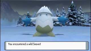 Shiny snover random encounter - Pokémon shining pearl