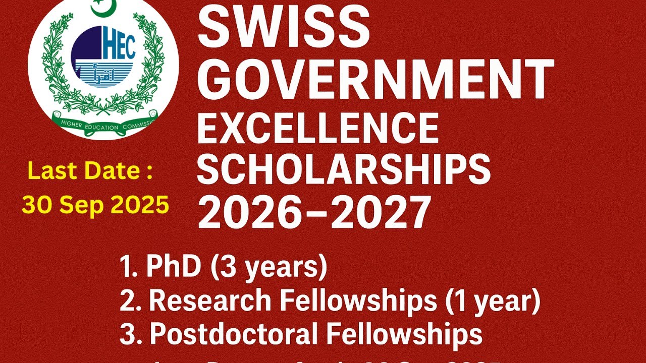 Swiss Excellence Phd Scholarship 2026 || HEC Latest Scholarship 2025