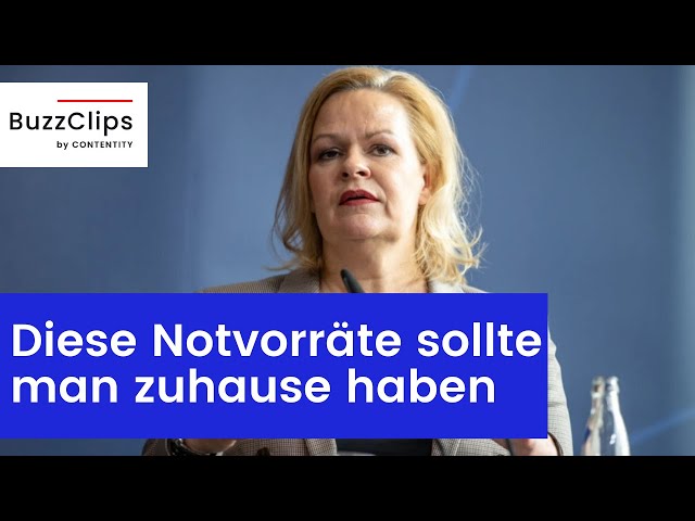 aktuell - Innenministerin rät zu Notvorräten