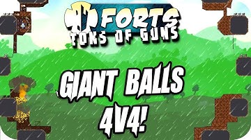 Forts Multiplayer 4v4 Gameplay Deadly Balls