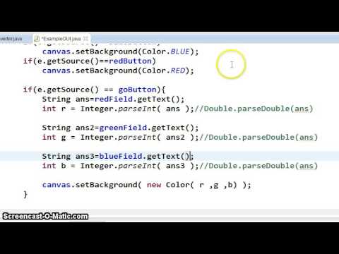 GUI Design 3: User Input