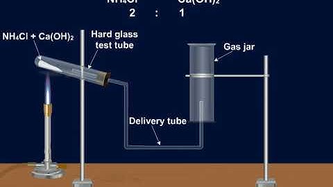 134  Laboratory preparation of ammonia