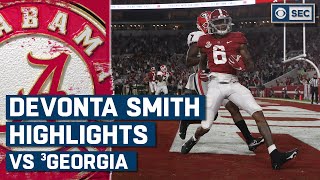 Devonta Smith Highlights vs. #3 Georgia Bulldogs | CBS Sports HQ