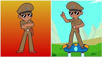 little singham race game 🎮 part 7 cartoon video 📸