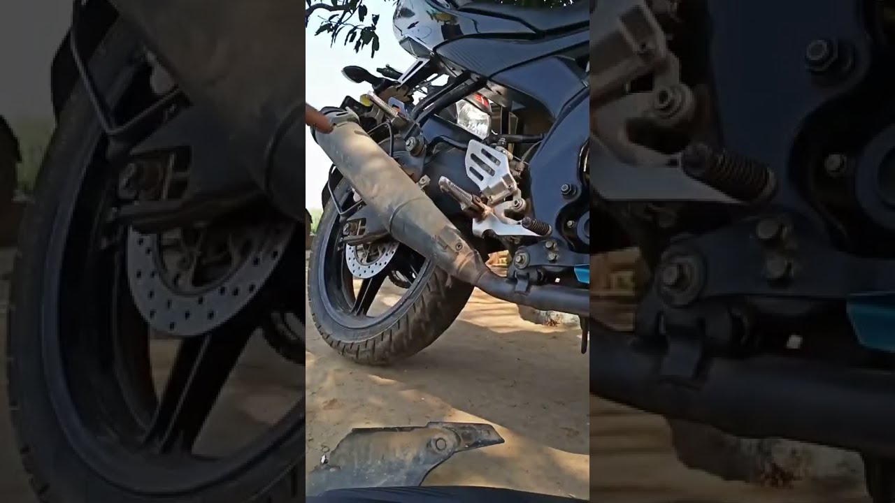 Yamaha r15 V2 Silencer Cover Change R15 V2 accessories R15 V2 accessories all parts