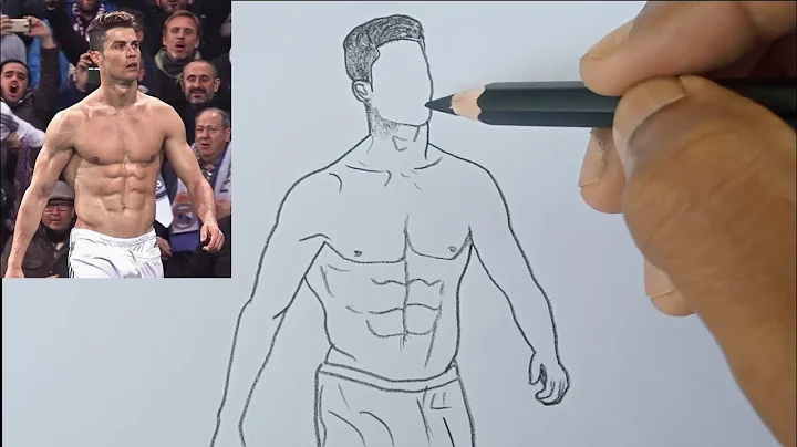 Drawing Cristiano Ronaldo’s Muscular Body – Realistic Art!