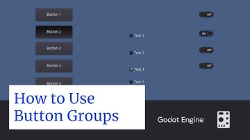 How to use a Button Group - Godot Engine