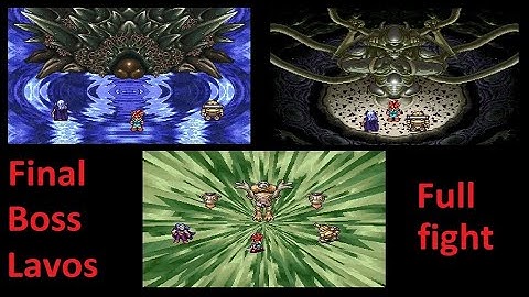 Chrono Trigger - Final boss - Lavos all forms full fight (Snes version/FIN)