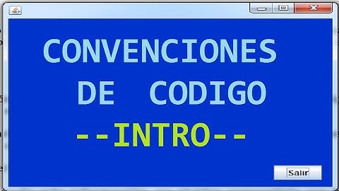 Convenciones de Código - Introducción