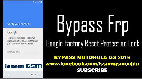 BYPASS MOTOROLA G3 VERSION 6.0.1 REMOVE GOOGLE ACCOUNT FRP 2016