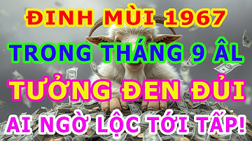 Tuổi Đinh Mùi 1967 Tháng 9 Âm TƯỞNG ĐEN ĐỦI, AI NGỜ LỘC TỚI TẤP! Tiết Lộ Cơ Hội Chỉ Xuất Hiện 1 Lần