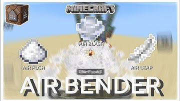 I Became an Air Bender in Minecraft MCBE/MCPE Command Tutorial Showcase