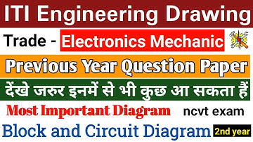 Electronics Mechanic 2nd Year Engineering Drawing Previous Year Paper Most Important Diagram ITIExam