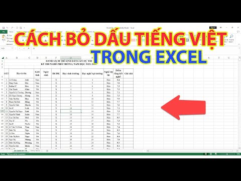 Cách Bỏ Dấu Trong Excel |  Bỏ Dấu Tiếng Việt Trong Excel mới nhất 2023