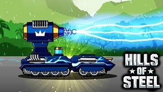 Новый ТАНК ТЕСЛА в HILLS of STEEL Сумасшедшие мультяшные танки ИГРА tanks BATTLE video GAME kids