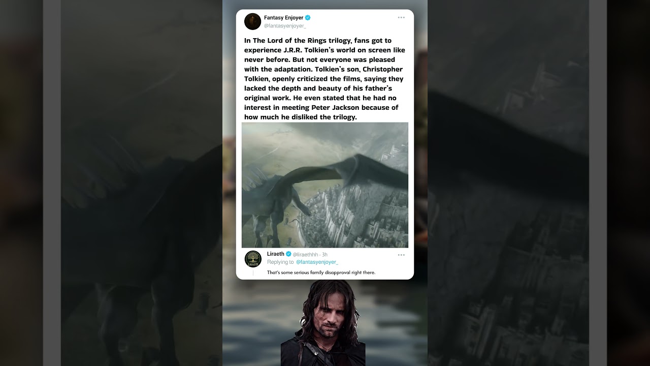 Tolkien’s Son Hated The Lord of the Rings Movies 😬 