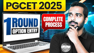 PGCET 2025 | 1st Round Option Entry | Choice Entry | PGCET MBA | PGCET MCA
