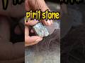pirit stone starting a fire #firemaking #survivalfire