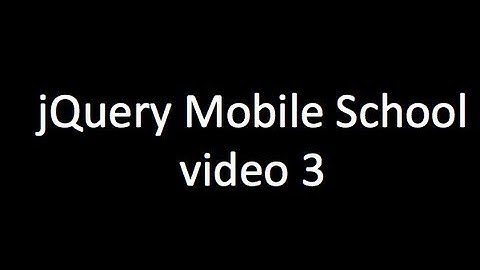 jQuery Mobile tutorial - 3