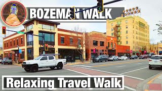 City Walks  Bozeman Montana  Halloween Relaxed Travel Treadmill Walking Tour  Bozeman in October