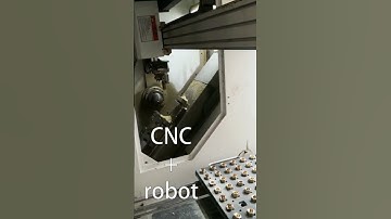 #shorts Cnc machine job loading and unloading with a robot