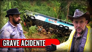 Ônibus LOTADO caiu em DESFILADEIRO - VEJA os DESTROÇOS
