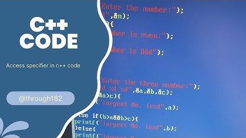 Access specifier in c++ program||Buzz Number,Even Odd code #coding