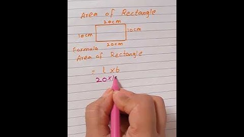 Find Area of a Rectangle in Seconds! 🟥📏 #MathShort