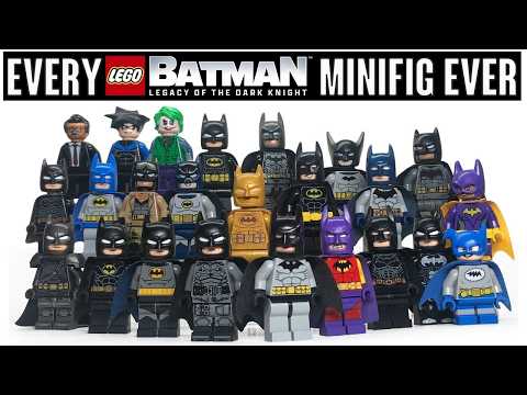 Every LEGO Batman LEGACY OF THE DARK KNIGHT Minifig Ever Made