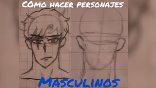 como diseñar personajes masculinos paso a paso @SuperSmashParodies