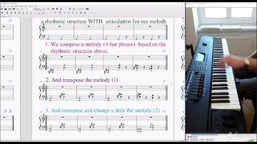 How to compose classical music (Composing with fifths and repeated notes)
