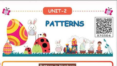 3rd std Maths - Term 2 - Unit 2 -  Patterns  - Patterns in. numbers