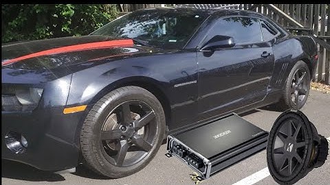 Installing an Aftermarket Subwoofer in a 2011 Chevy Camaro with factory radio