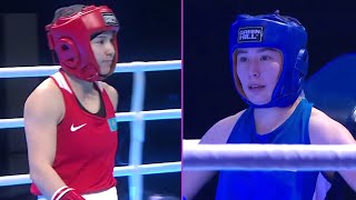 2021 ASBC Finals (W54kg) DINA ZHOLAMAN (KAZ) vs SITORA SHOGDAROVA (UZB)