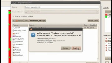 ilastik 0.5: Feature selection