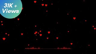 Black Screen Red Hearts Love Effects For WhatsApp Status | Avee Player Template | Kinemaster Effect