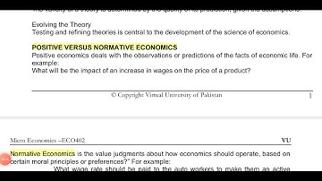 ECO402 ~ Lecture No 1 ~ Part 2~ By VU Short Lectures