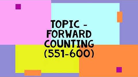 Class-UKG, Subject-Maths, Video-36, Forward counting-551 to 600 by Mrs Sanyogta