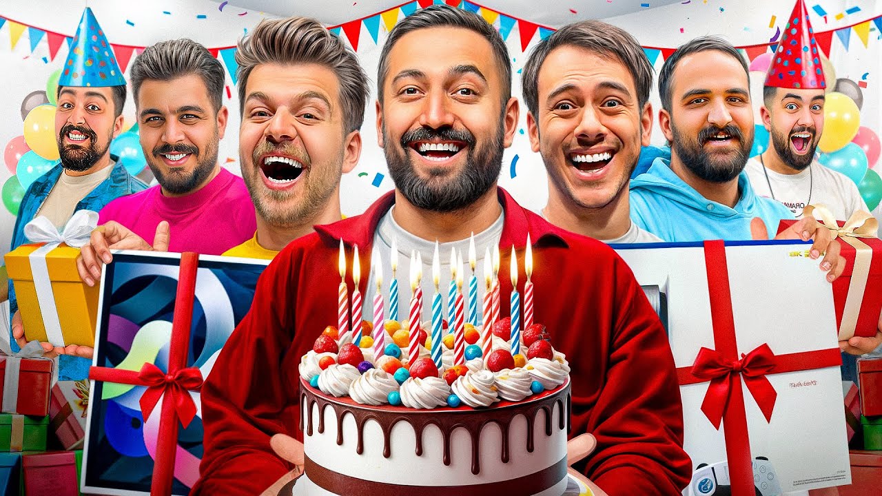 بچه ها روز تولدم سوپرایزم کردن🥰🎂